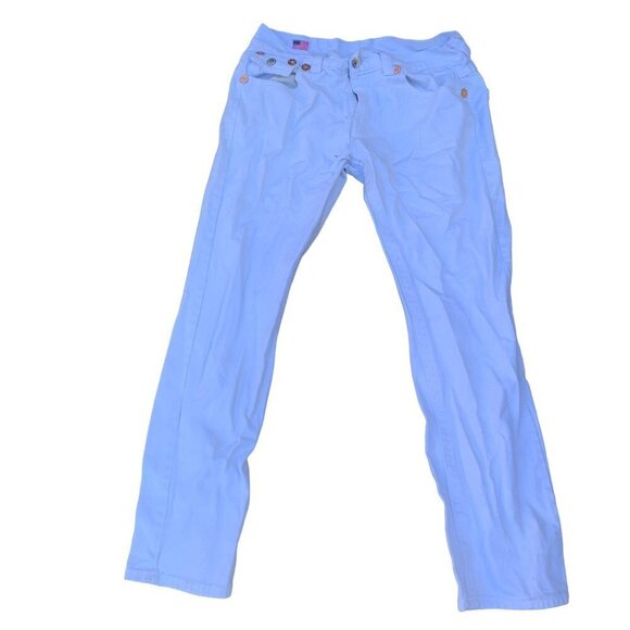 VINTAGE True Religion Jeans Size 34 JOEY SUPER T White - Picture 7 of 7